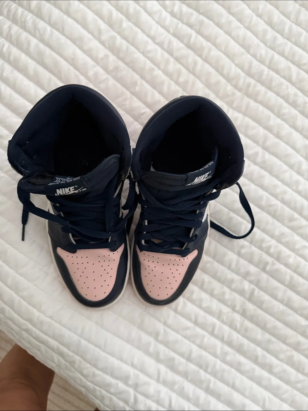 Nike Women’s High-Top Sneakers in Pink and Blue